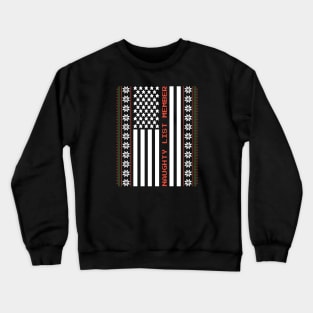 Ugly Sweater USA: Joining the Naughty List in Patriotic Style! Crewneck Sweatshirt